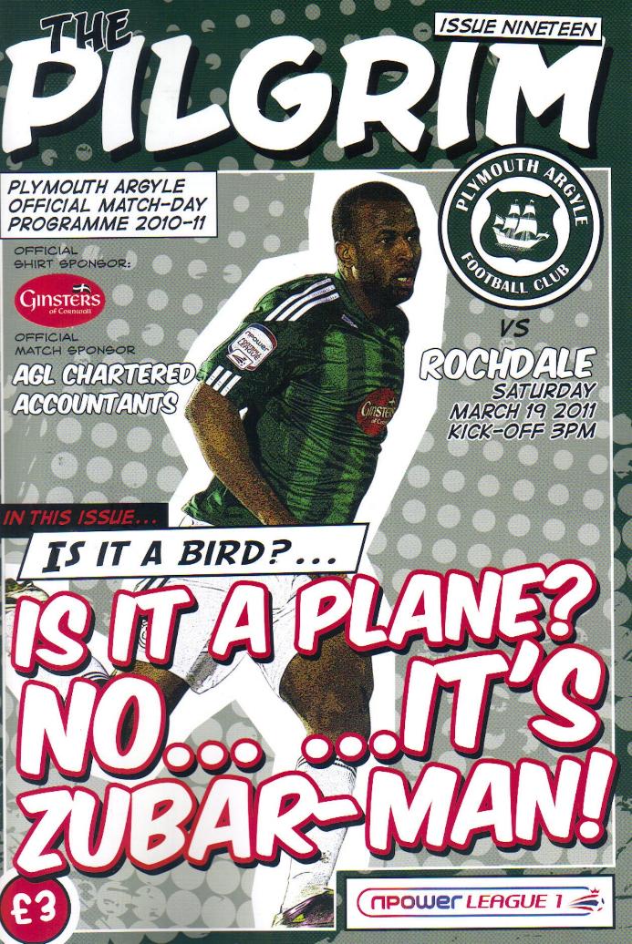 PLYMOUTH ARGYLE v ROCHDALE 2010/11
